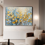 Floral 380 Canvas Art 18" x 24" / 45 x 60 cm / Black