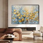 Floral 380 Canvas Art 18" x 24" / 45 x 60 cm / Black
