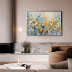 Floral 380 Canvas Art 18" x 24" / 45 x 60 cm / Black