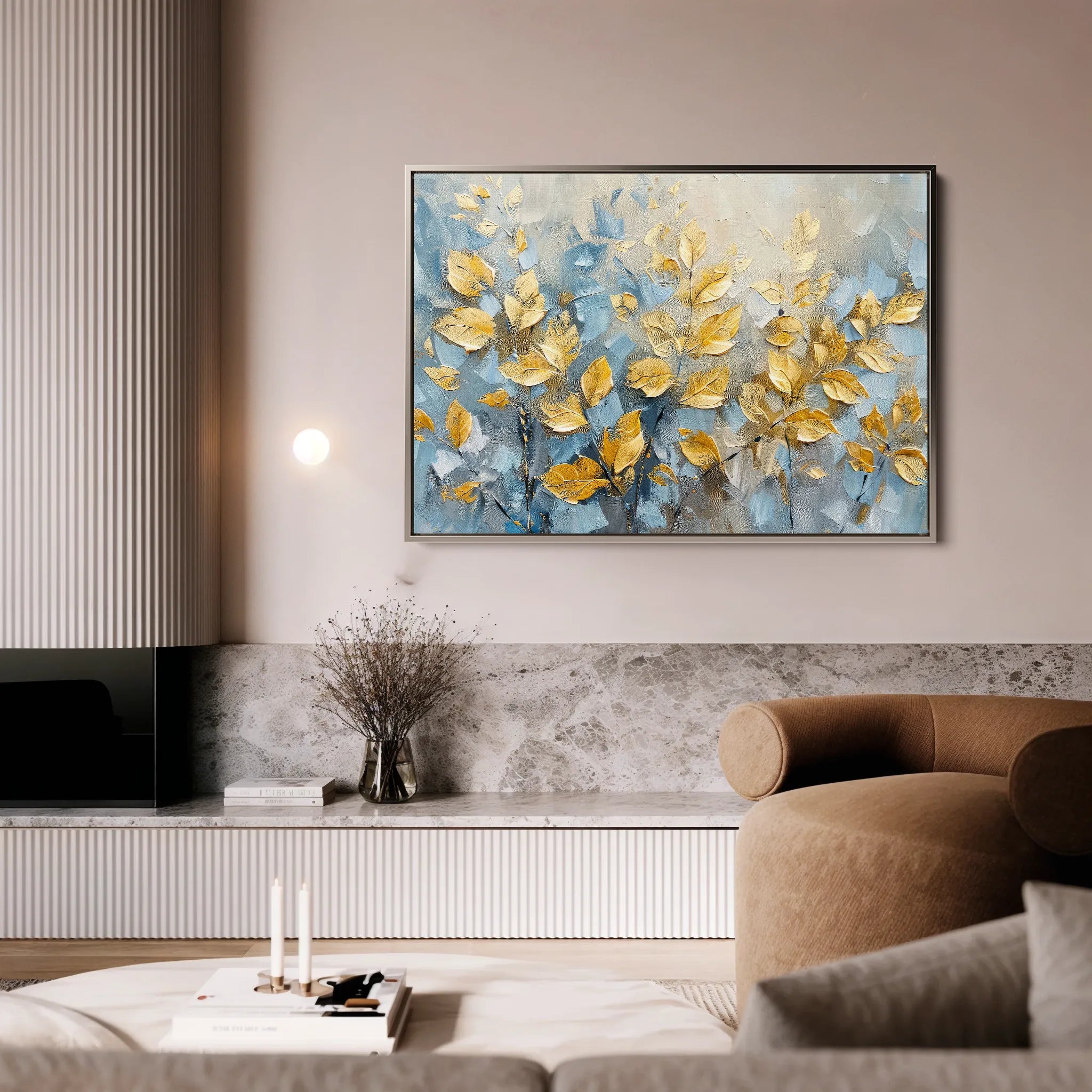Floral 380 Canvas Art 18" x 24" / 45 x 60 cm / Black