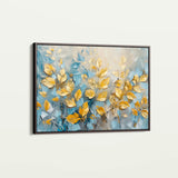Floral 380 Canvas Art 18" x 24" / 45 x 60 cm / Black