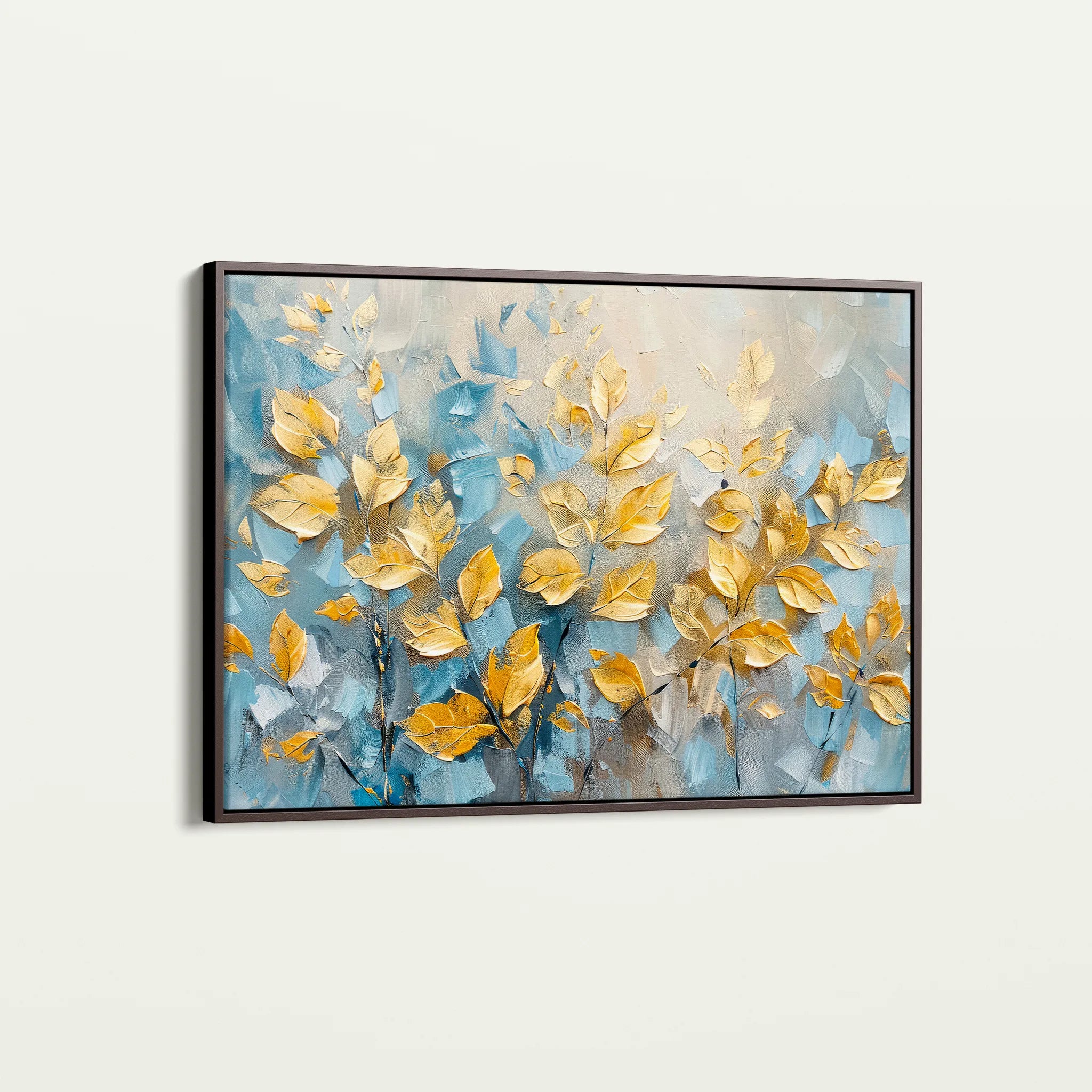 Floral 380 Canvas Art 18" x 24" / 45 x 60 cm / Black