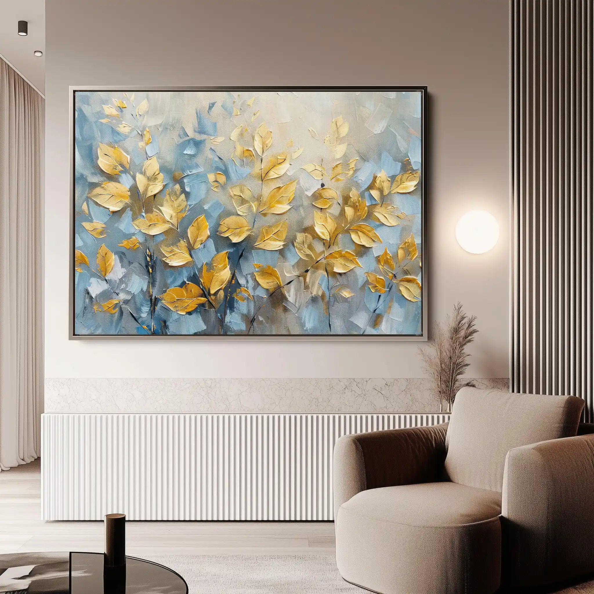 Floral 380 Canvas Art 60 x 40 cm / Black