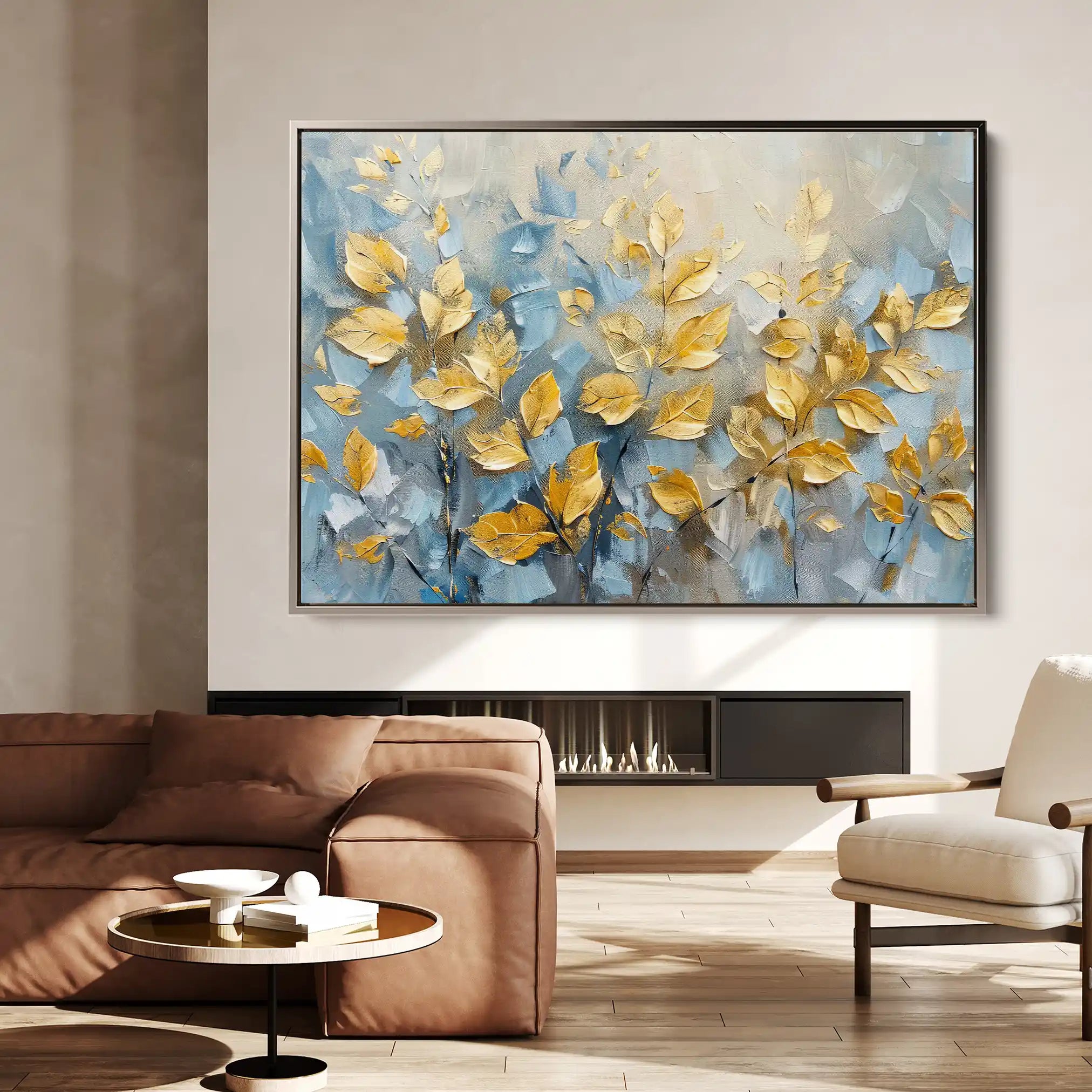 Floral 380 Canvas Art 60 x 40 cm / Black