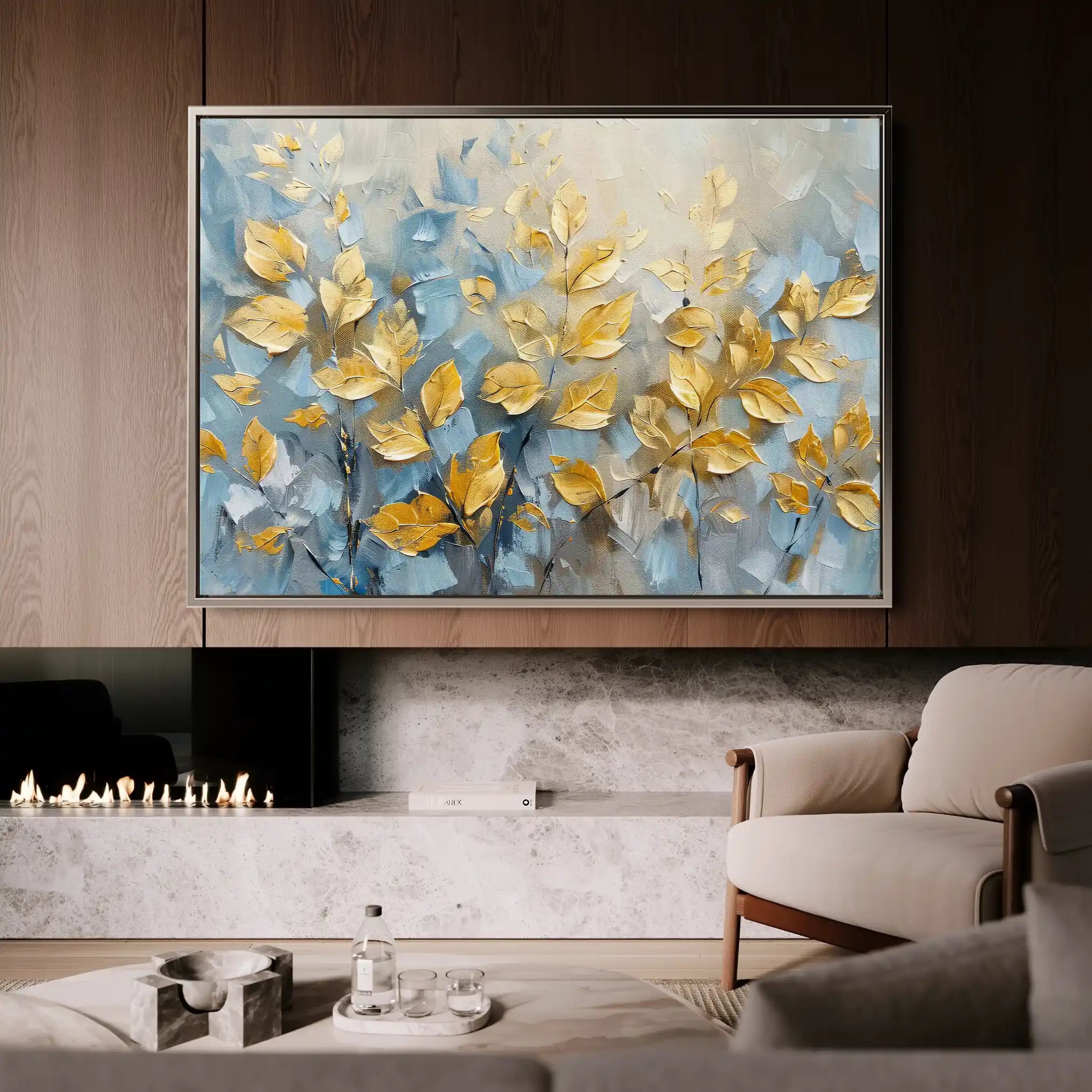 Floral 380 Canvas Art 60 x 40 cm / Black