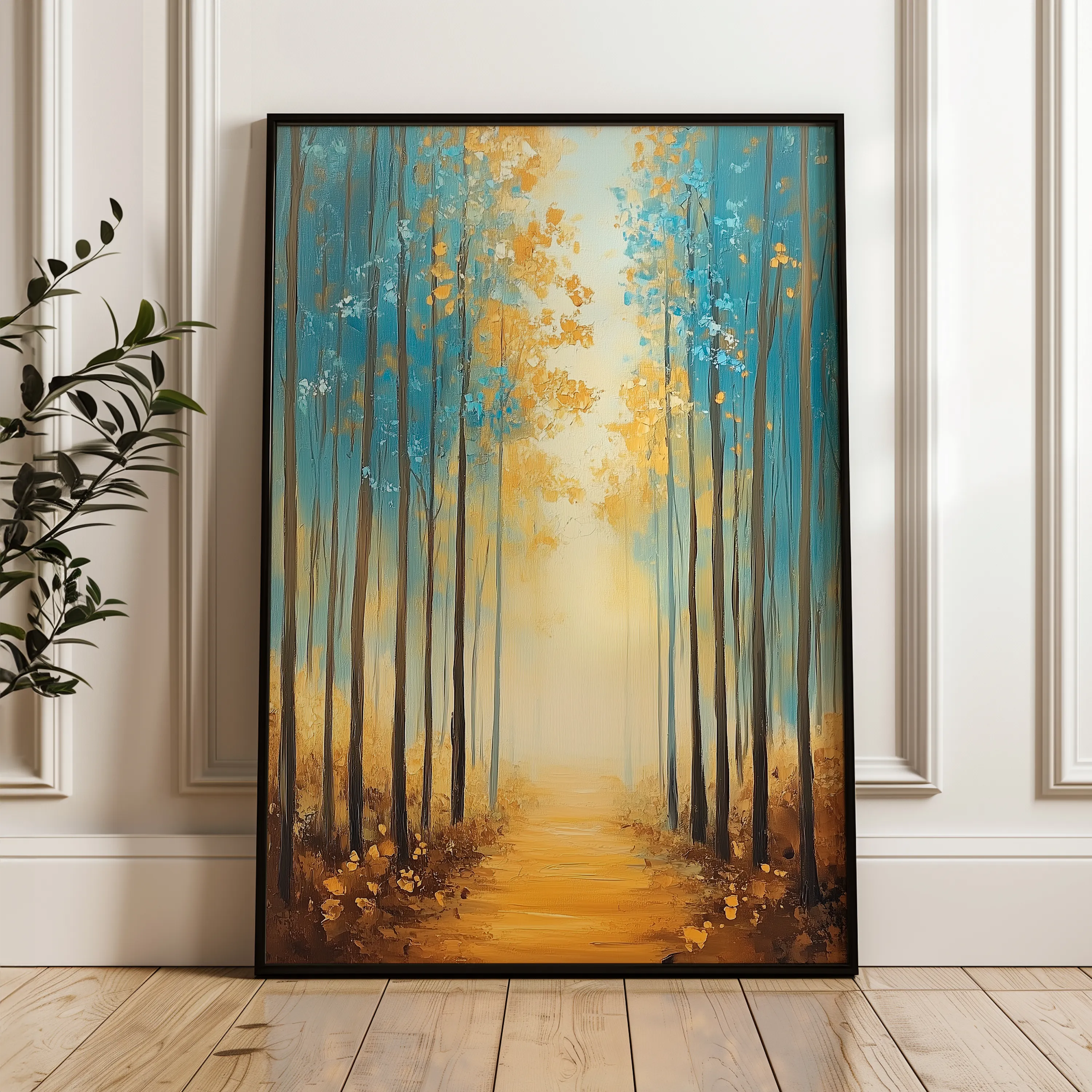 Landscape 380 Canvas Art 18" x 24" / 45 x 60 cm / Black