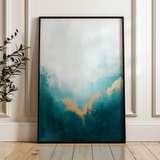 Abstract 381 Canvas Art 18" x 24" / 45 x 60 cm / Black