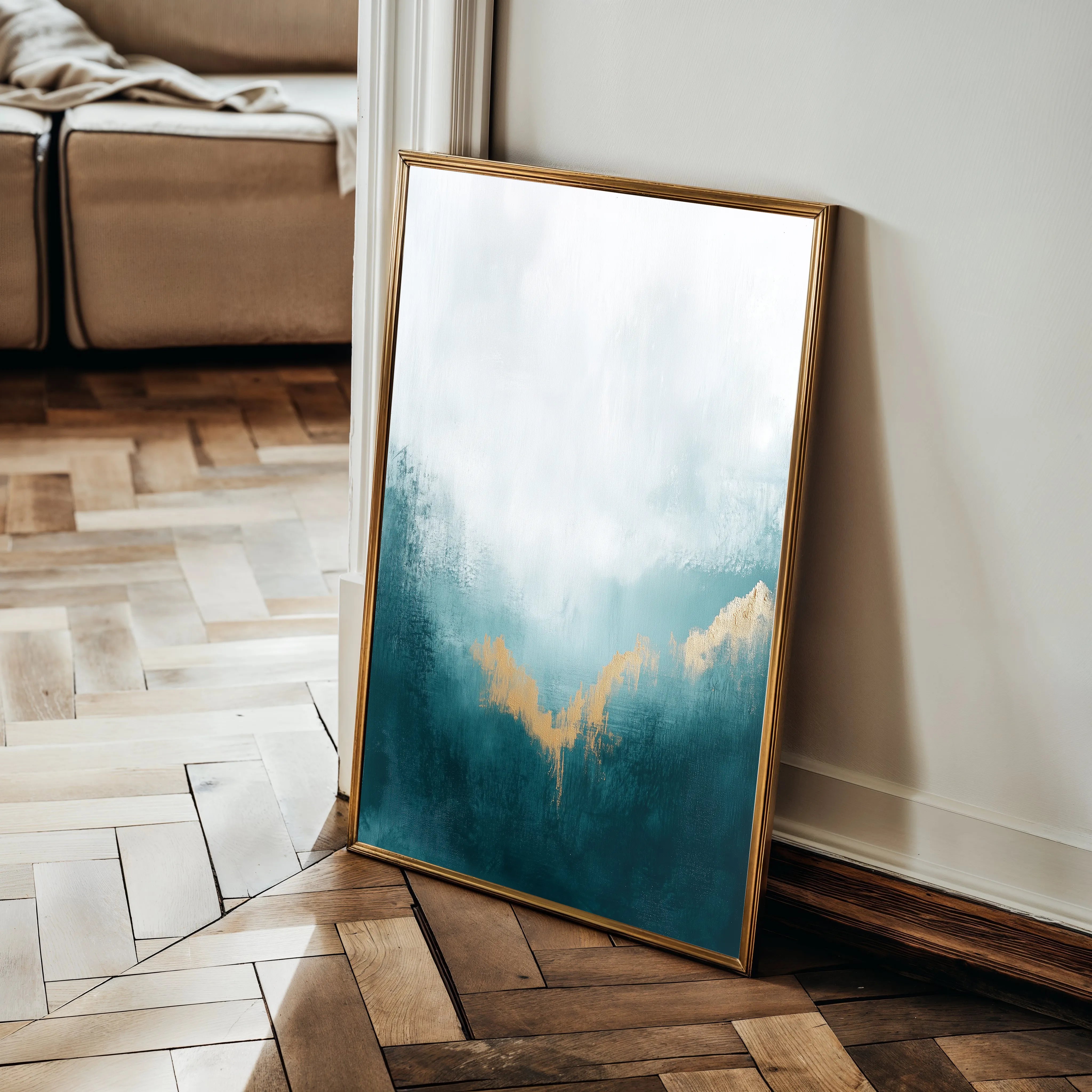 Abstract 381 Canvas Art 18" x 24" / 45 x 60 cm / Black