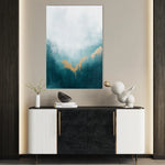 Abstract 381 Canvas Art 18" x 24" / 45 x 60 cm / Black