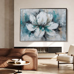 Floral 381 Canvas Art 18" x 24" / 45 x 60 cm / Black
