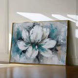 Floral 381 Canvas Art 18" x 24" / 45 x 60 cm / Black