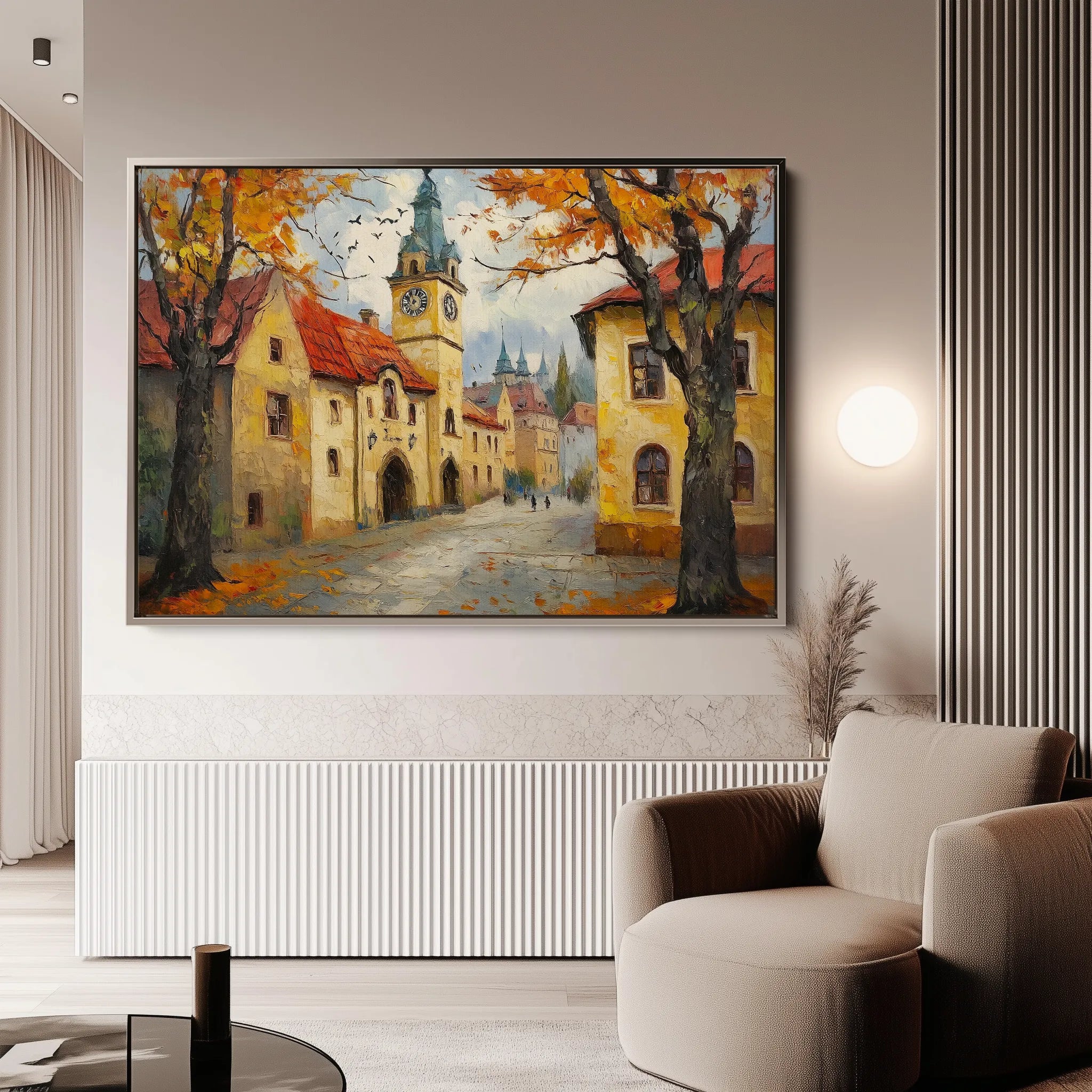 Landscape 381 Canvas Art 18" x 24" / 45 x 60 cm / Black