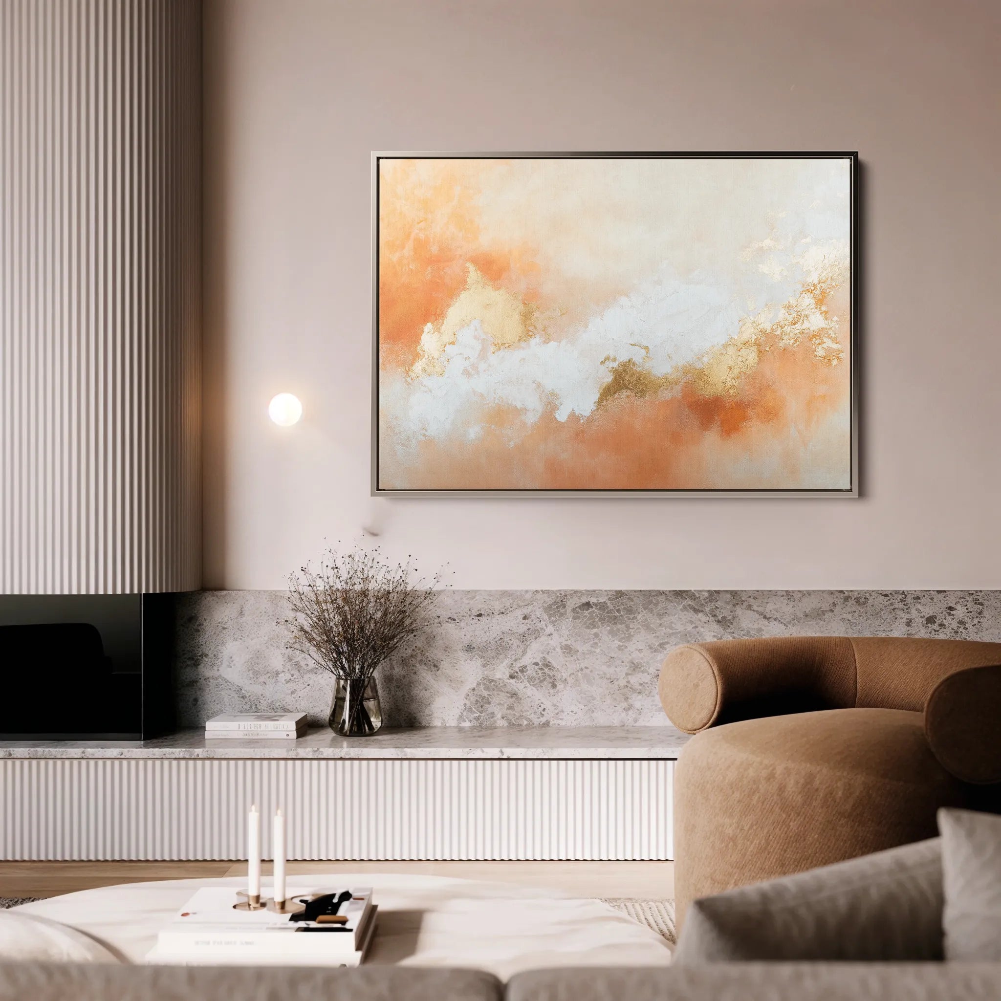 Abstract 382 Canvas Art 18" x 24" / 45 x 60 cm / Black