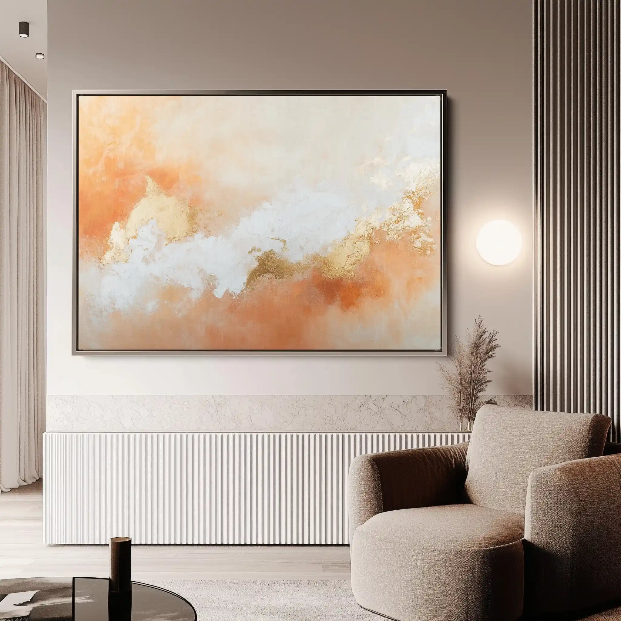 Abstract 382 Canvas Art 60 x 40 cm / Black