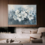 Floral 382 Canvas Art 18" x 24" / 45 x 60 cm / Black