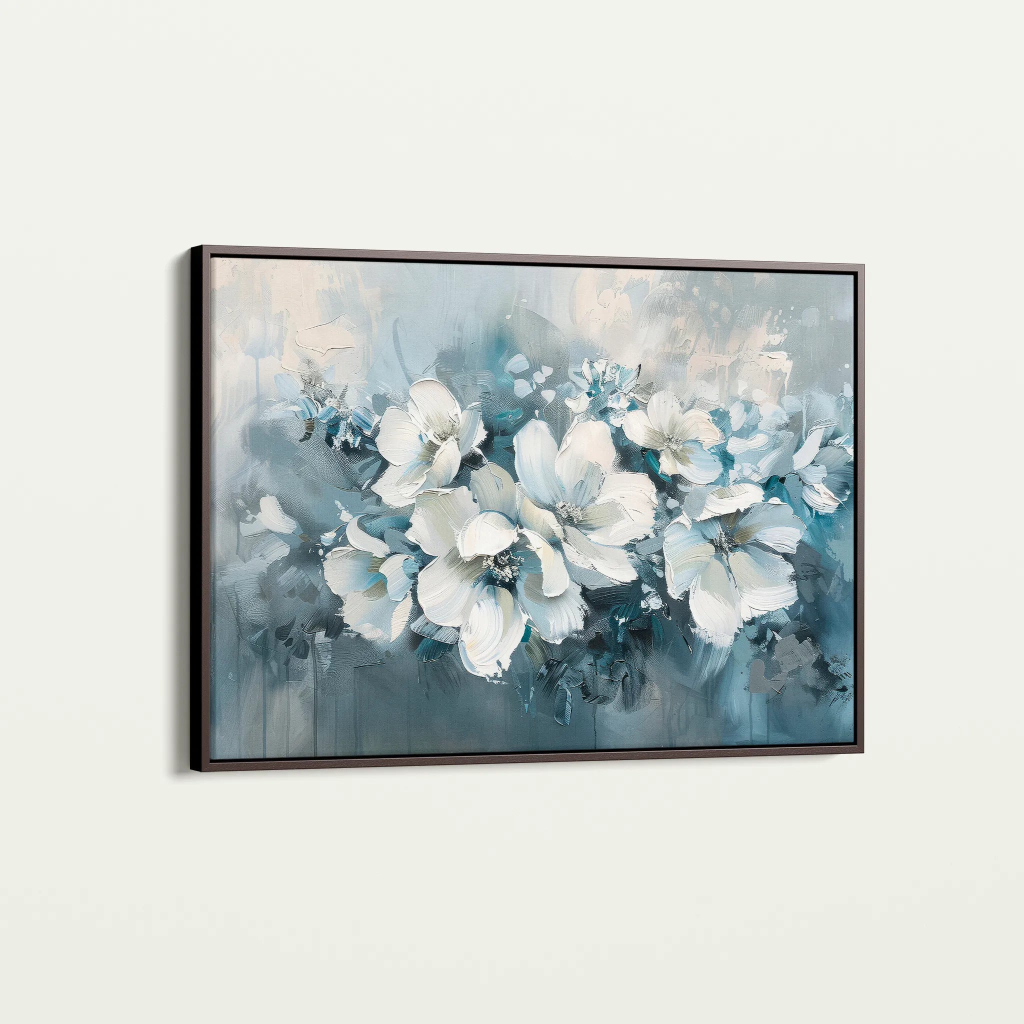 Floral 382 Canvas Art 18" x 24" / 45 x 60 cm / Black