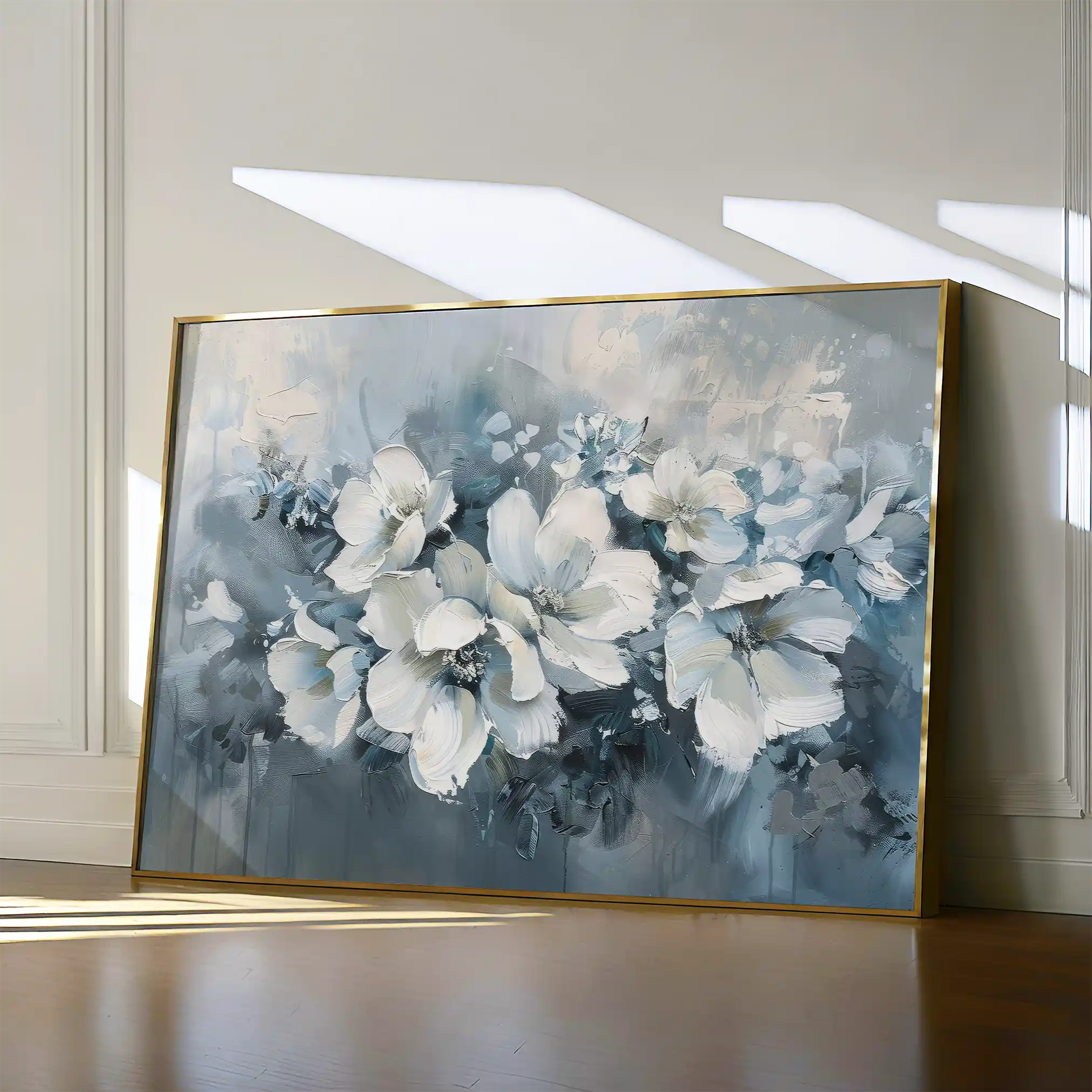 Floral 382 Canvas Art 60 x 40 cm / Black