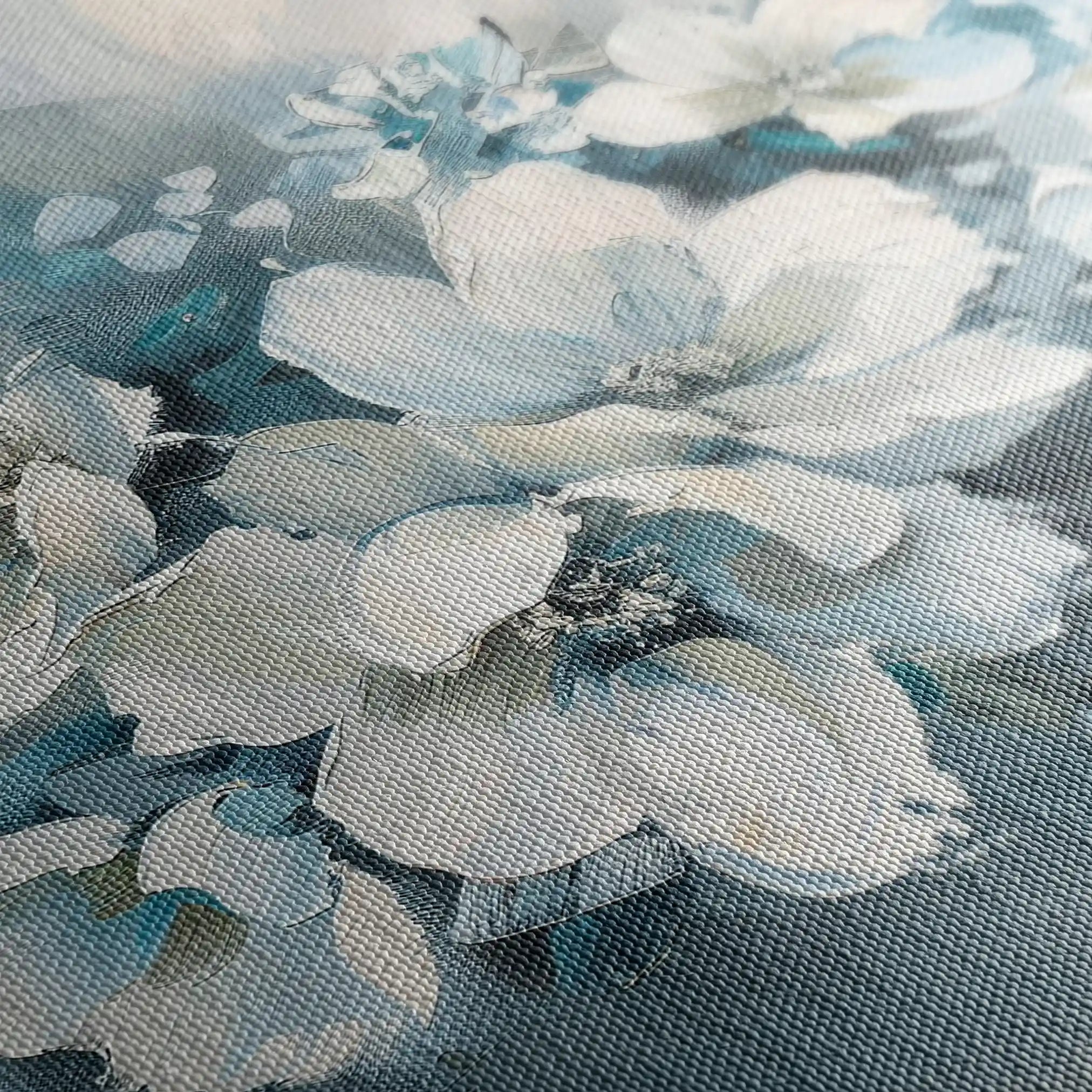 Floral 382 Canvas Art 60 x 40 cm / Black
