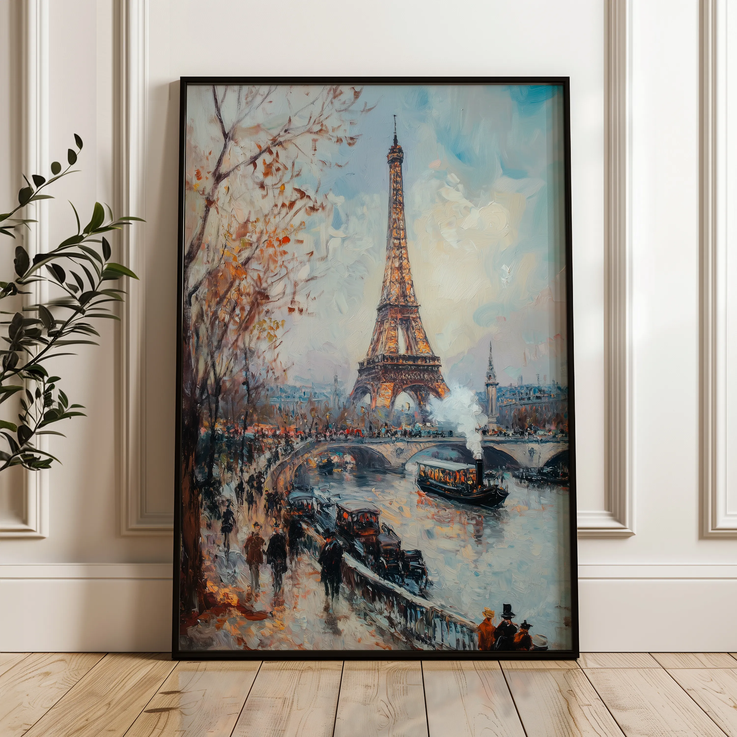 Landscape 382 Canvas Art 18" x 24" / 45 x 60 cm / Black