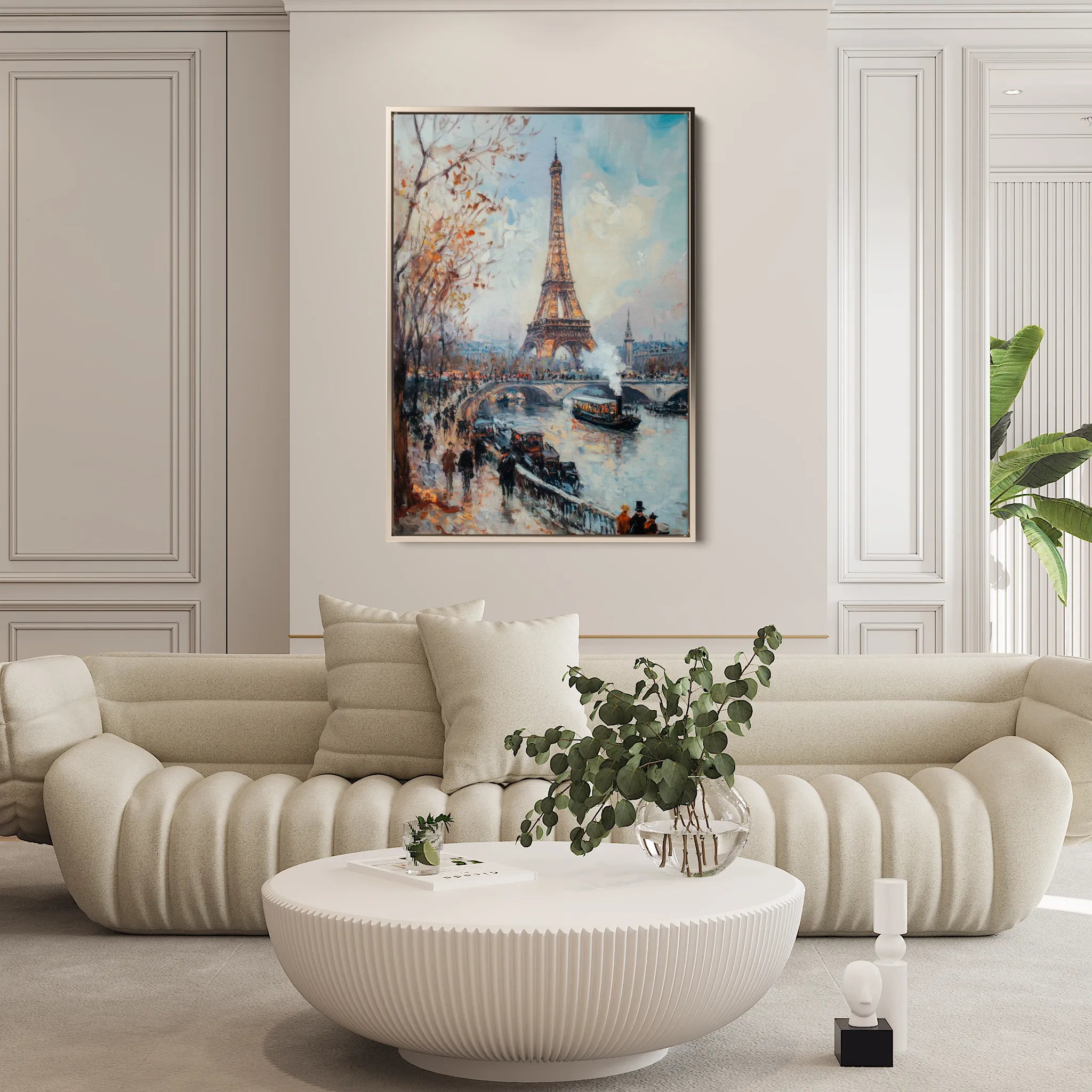 Landscape 382 Canvas Art 18" x 24" / 45 x 60 cm / Black