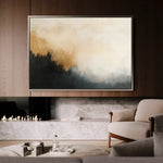 Abstract 383 Canvas Art 18" x 24" / 45 x 60 cm / Black