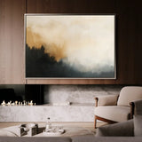 Abstract 383 Canvas Art 18" x 24" / 45 x 60 cm / Black