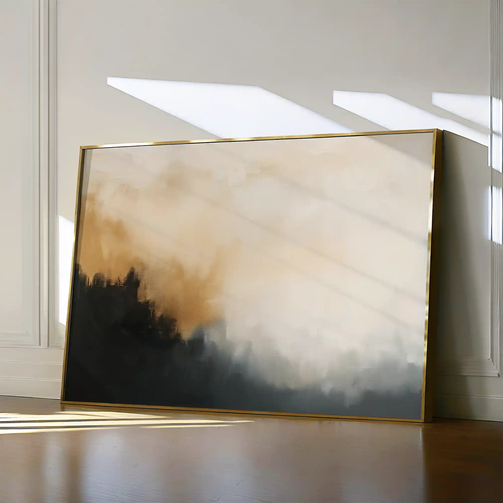 Abstract 383 Canvas Art 18" x 24" / 45 x 60 cm / Black