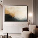 Abstract 383 Canvas Art 18" x 24" / 45 x 60 cm / Black