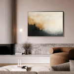 Abstract 383 Canvas Art 18" x 24" / 45 x 60 cm / Black