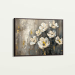 Floral 383 Canvas Art 18" x 24" / 45 x 60 cm / Black