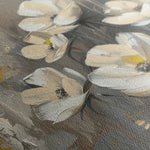 Floral 383 Canvas Art 18" x 24" / 45 x 60 cm / Black