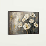Floral 383 Canvas Art 60 x 40 cm / Black