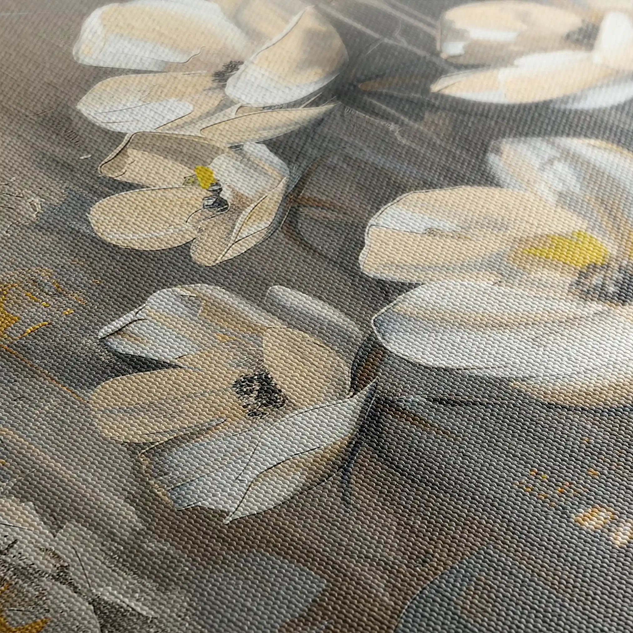Floral 383 Canvas Art 60 x 40 cm / Black