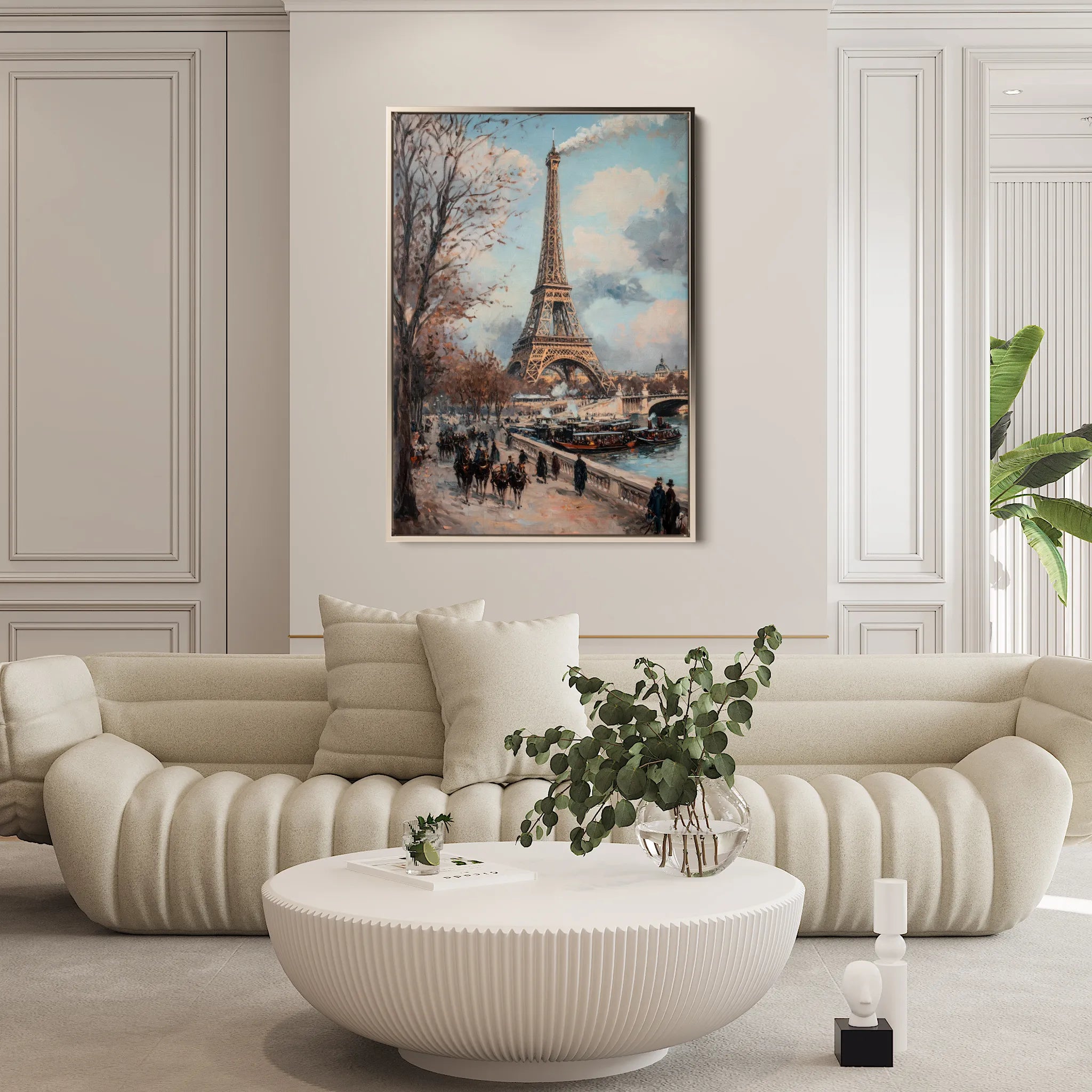 Landscape 383 Canvas Art 18" x 24" / 45 x 60 cm / Black
