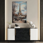 Landscape 383 Canvas Art 18" x 24" / 45 x 60 cm / Black