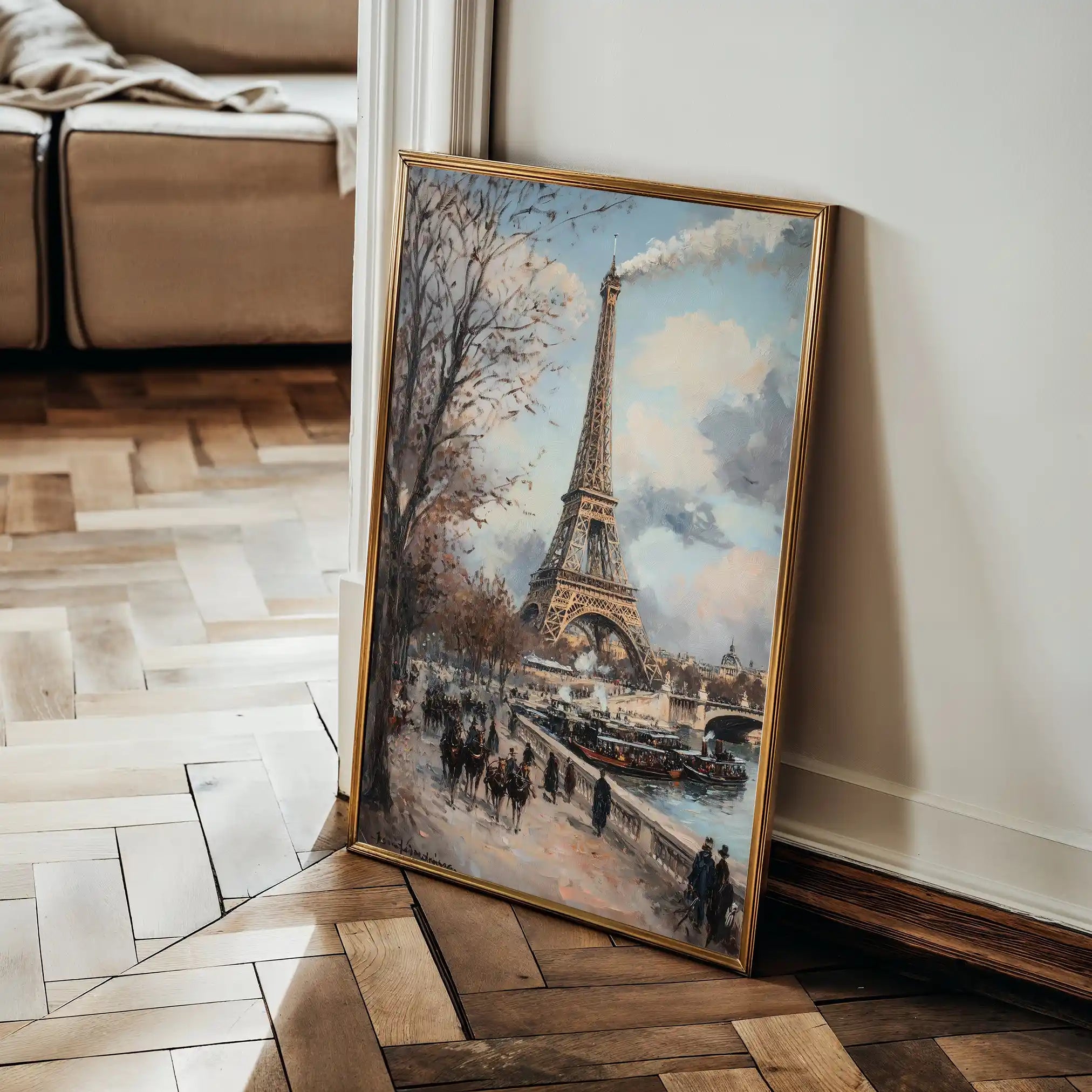 Landscape 383 Canvas Art 60 x 40 cm / Black