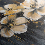 Floral 384 Canvas Art 60 x 40 cm / Black