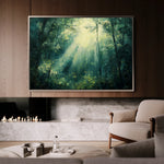 Landscape 384 Canvas Art 18" x 24" / 45 x 60 cm / Black