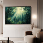 Landscape 384 Canvas Art 18" x 24" / 45 x 60 cm / Black