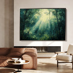 Landscape 384 Canvas Art 18" x 24" / 45 x 60 cm / Black