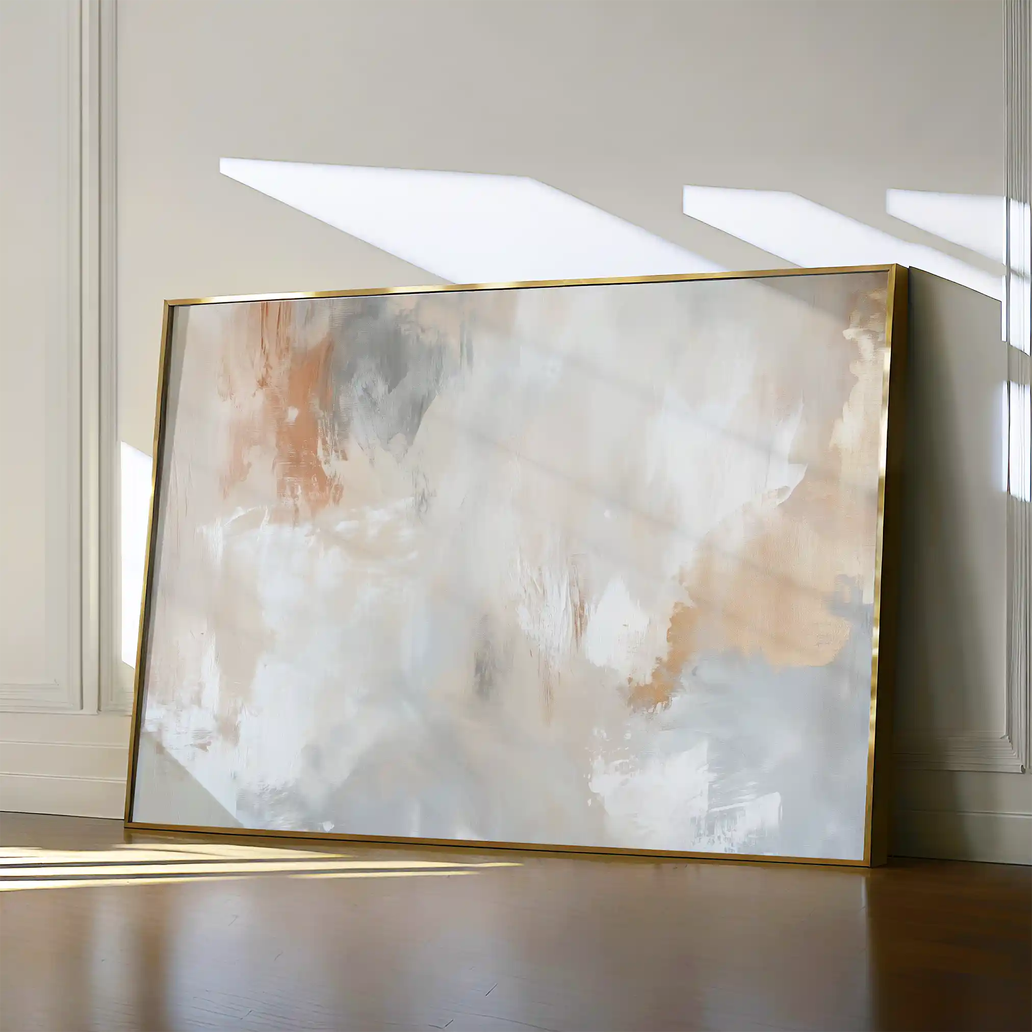 Abstract 385 Canvas Art 18" x 24" / 45 x 60 cm / Black