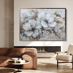 Floral 385 Canvas Art 18" x 24" / 45 x 60 cm / Black