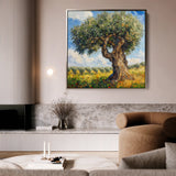 Landscape 385 Canvas Art 16" x 16" / 40 x 40 cm / Black