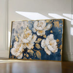 Floral 386 Canvas Art 18" x 24" / 45 x 60 cm / Black