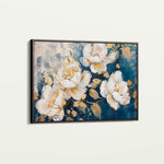 Floral 386 Canvas Art 18" x 24" / 45 x 60 cm / Black