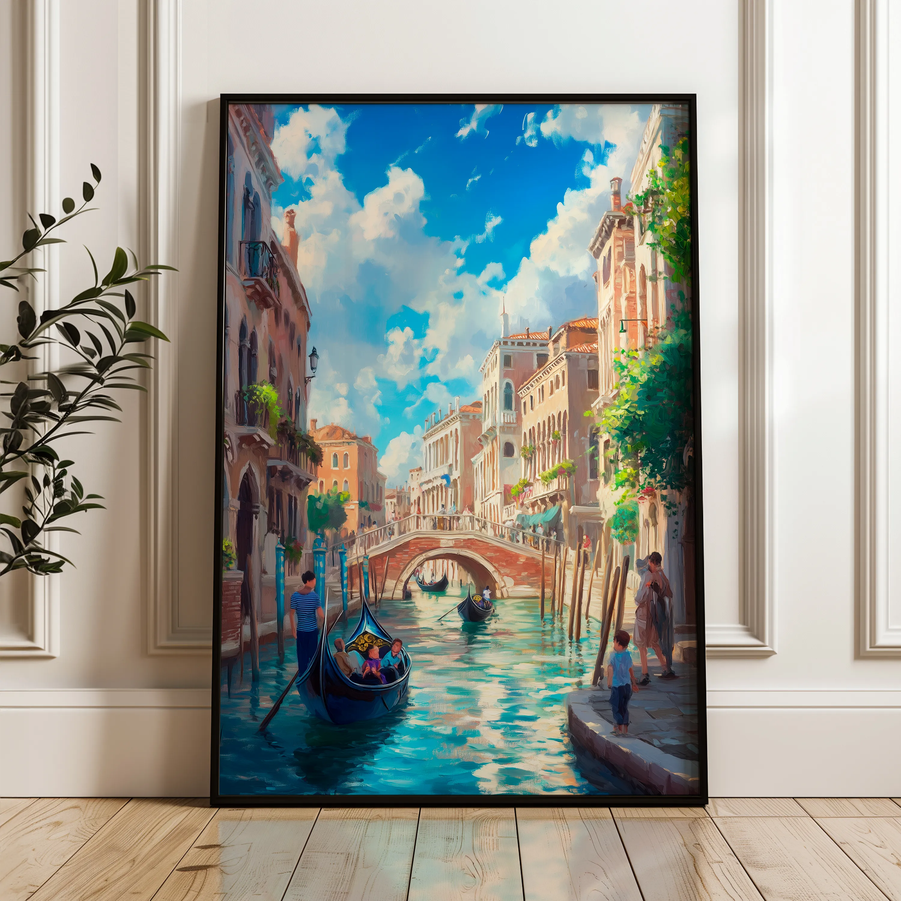 Landscape 386 Canvas Art 18" x 24" / 45 x 60 cm / Black