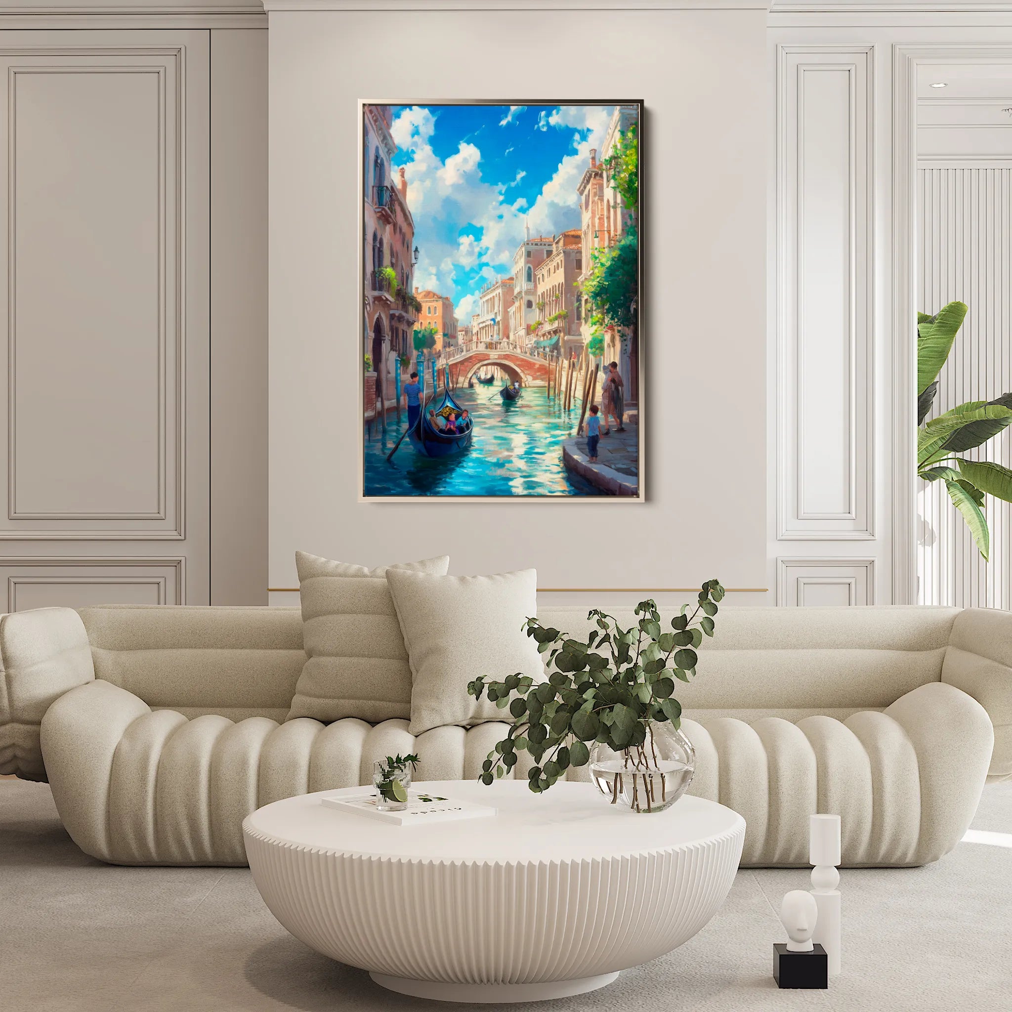 Landscape 386 Canvas Art 18" x 24" / 45 x 60 cm / Black