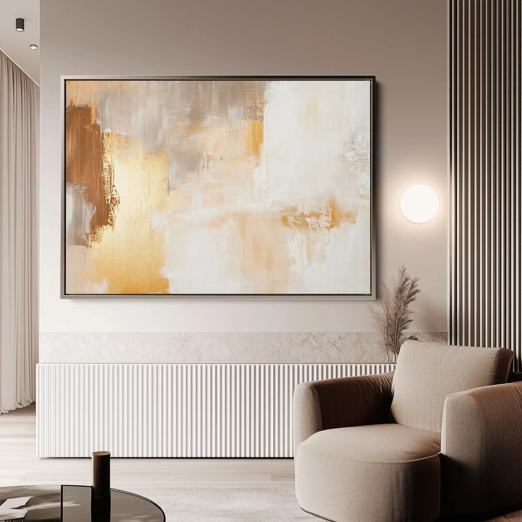 Abstract 387 Canvas Art 18" x 24" / 45 x 60 cm / Black