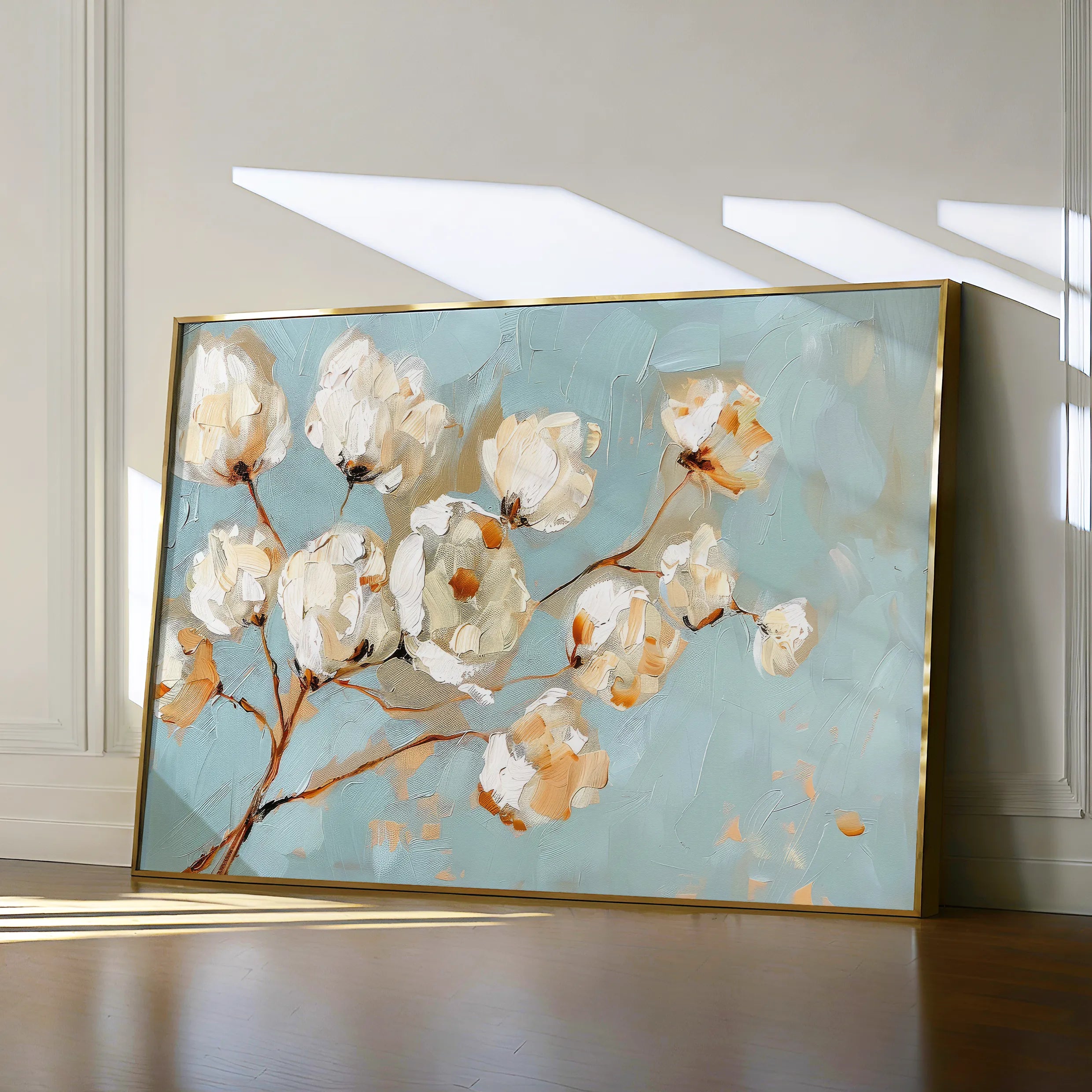 Floral 387 Canvas Art 18" x 24" / 45 x 60 cm / Black