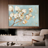 Floral 387 Canvas Art 18" x 24" / 45 x 60 cm / Black